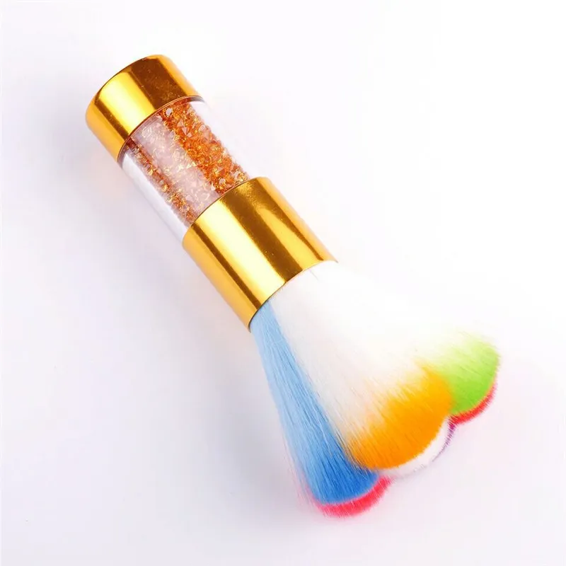 Profesyonel Nail Art Toz Fırçalar Akrilik UV Jel Toz Sökücü Çivi Temizleme Fırçası Temizleyici Rhinestones Kolu Makyaj Araçları