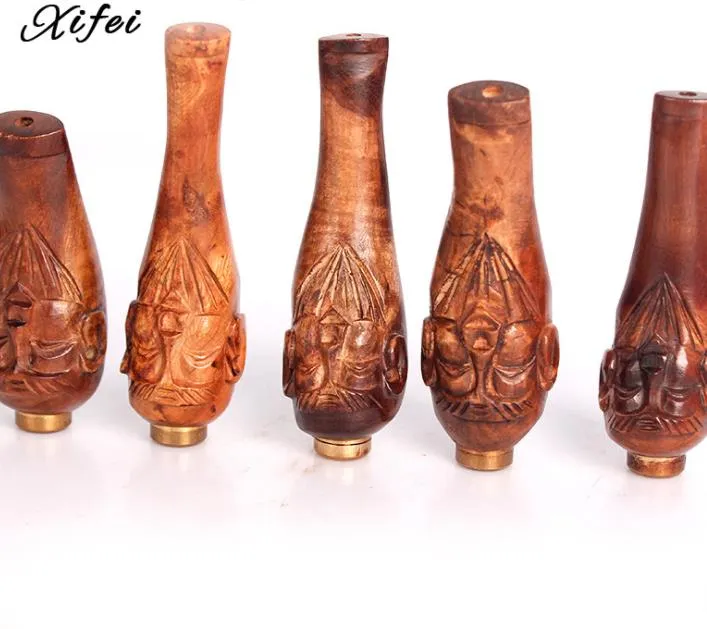 Ma Li wood cigarette holder carving longevity bar pull filter cigarette holder accessories