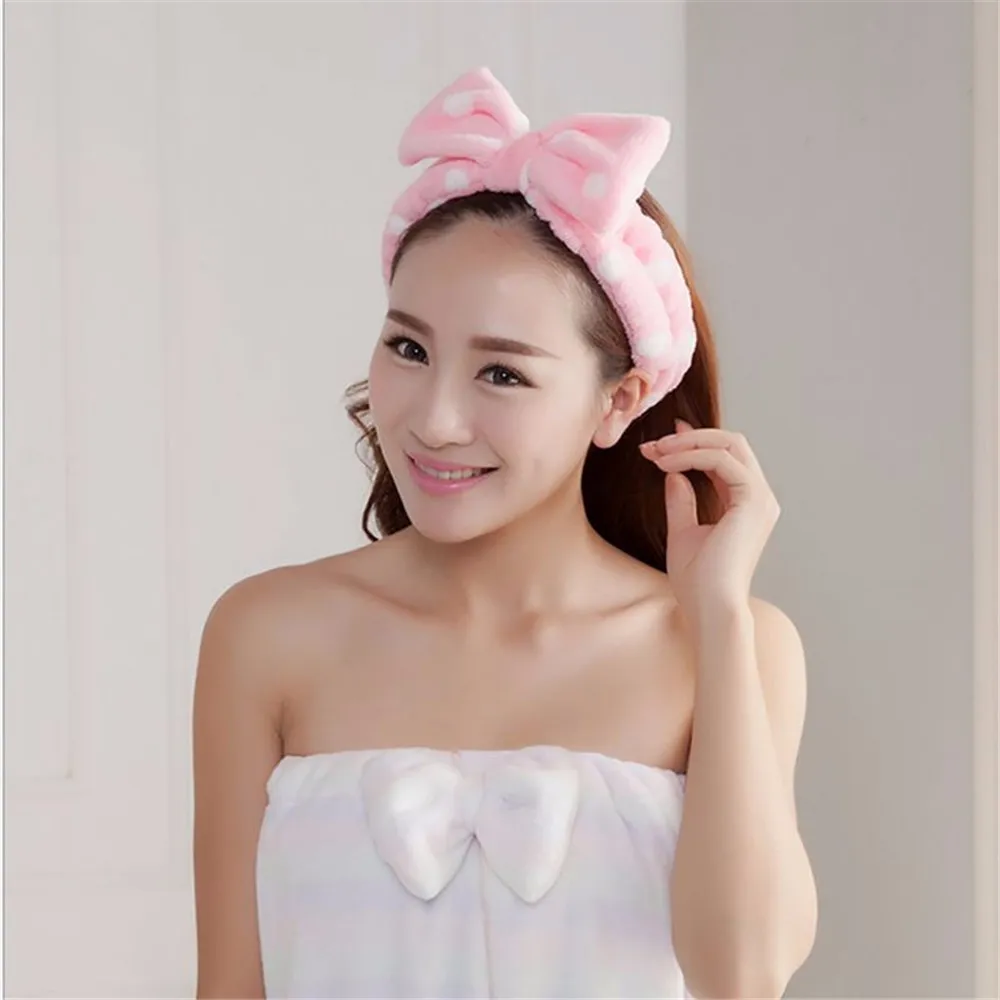 Spa Bath Shower Make Up Wash Face Cosmetic Headband Hair Band Velvet Headband