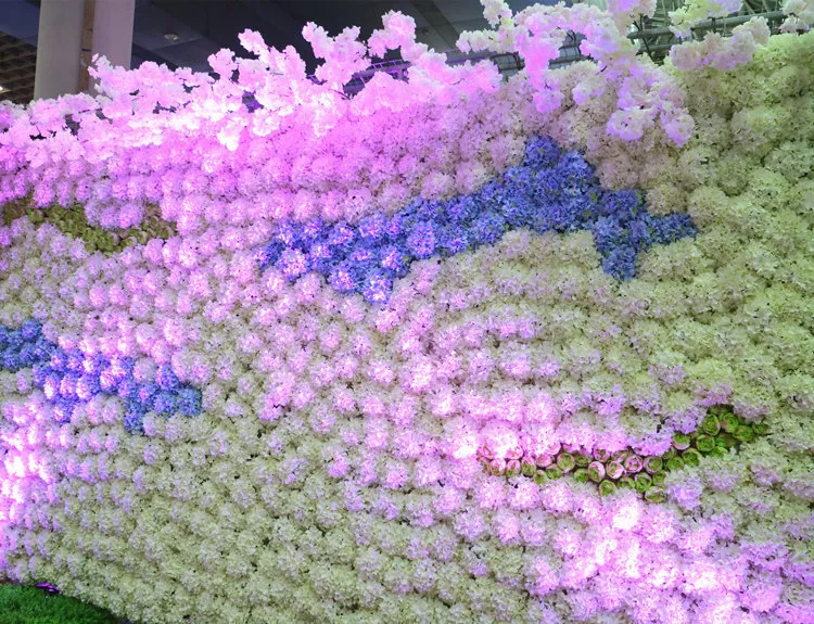 Fleurs artificielles Fête de Noël De Mode De Mariage De Soie Artificielle Hortensia Fleurs TÊTE Blanc Diamètre 15 cm Maison Ornement Décoration