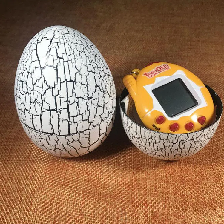 2021 nuovi giocatori di giochi elettronici portatili Tamagotchi Tumbler giocattolo perfetto i bambini regalo di compleanno uovo di dinosauro animali virtuali su un portachiavi animale domestico digitale