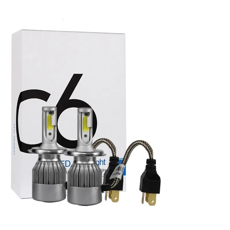 H3 C6 Car LED Headlight DRL Conversion 36W 3800LM Lamp Bulb 6000K White  Light