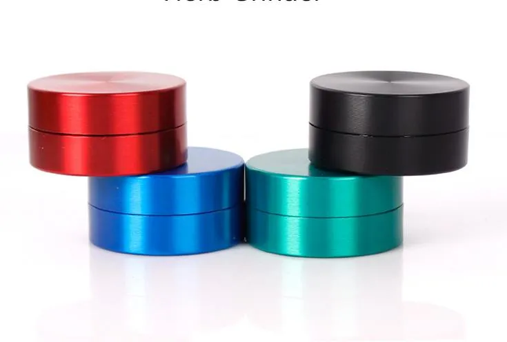 New type of smoked smoked metal manual two level hand pressure type creative flat smoking implement grinder