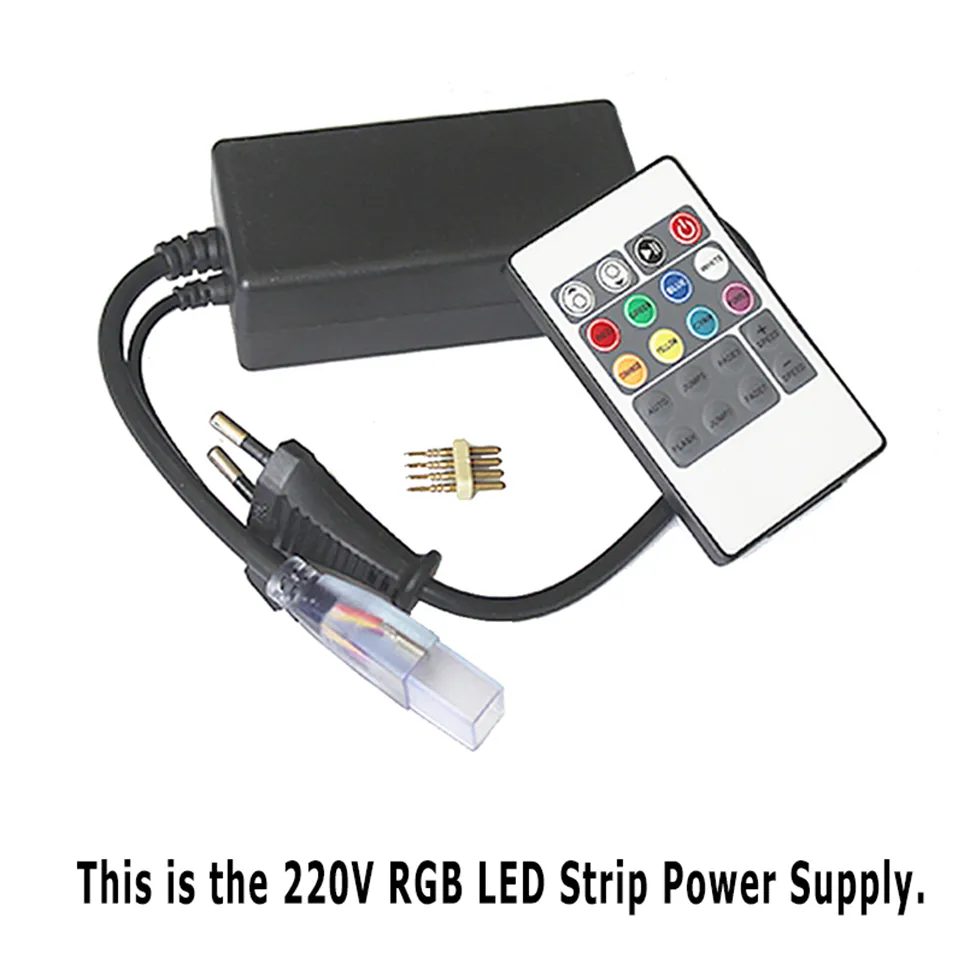 Waterproof RGB 24v Addressable Led Strip Light With IR Remote Control 5050  LEDs, 110V/220V, 60led/M, Ideal For Living Room From Mtled8, $46.9