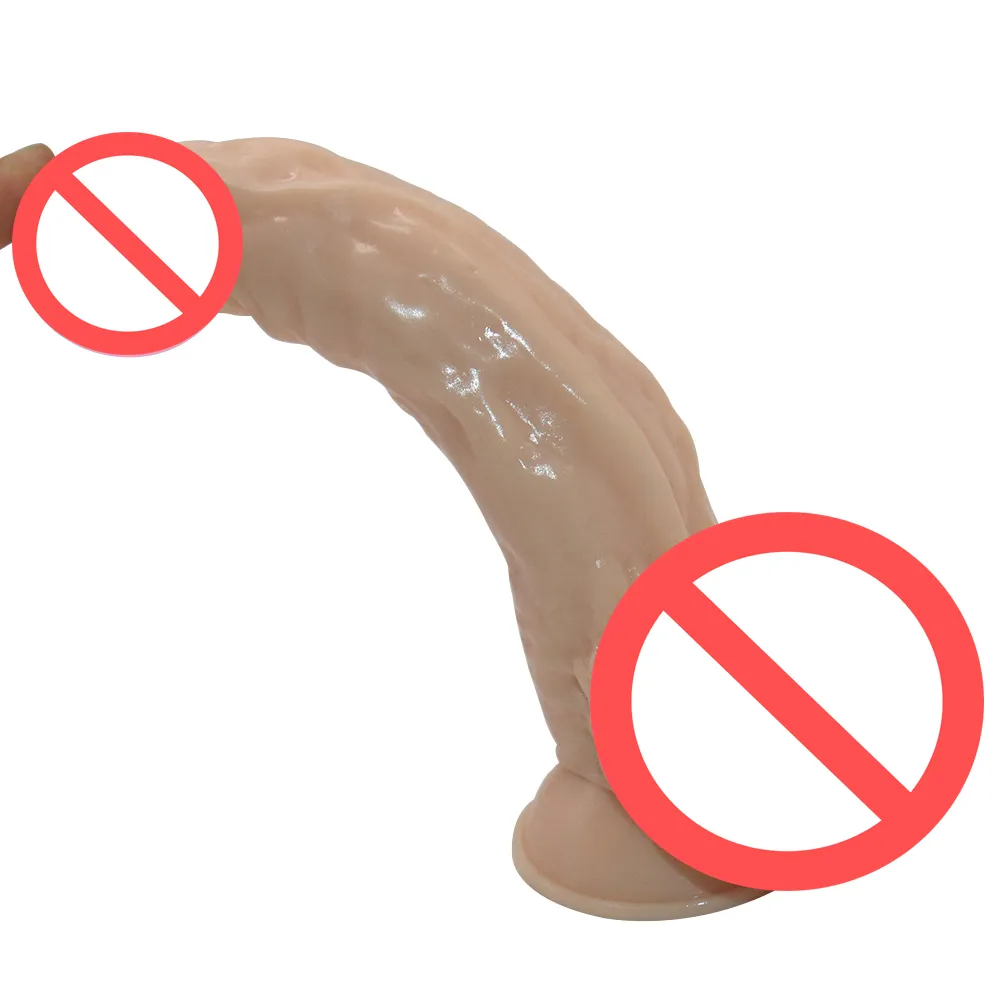 (21 cm * 4 cm) Süper Büyük Horoz Gerçekçi Büyük Dildos Yapay Penis Dick bayanlara Seks Oyuncakları