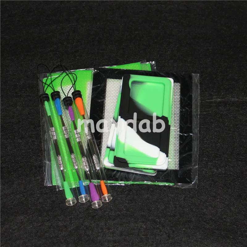 boxes 11 flat dab silicone jar with tool and pad container nonstick wax jars custom4123827