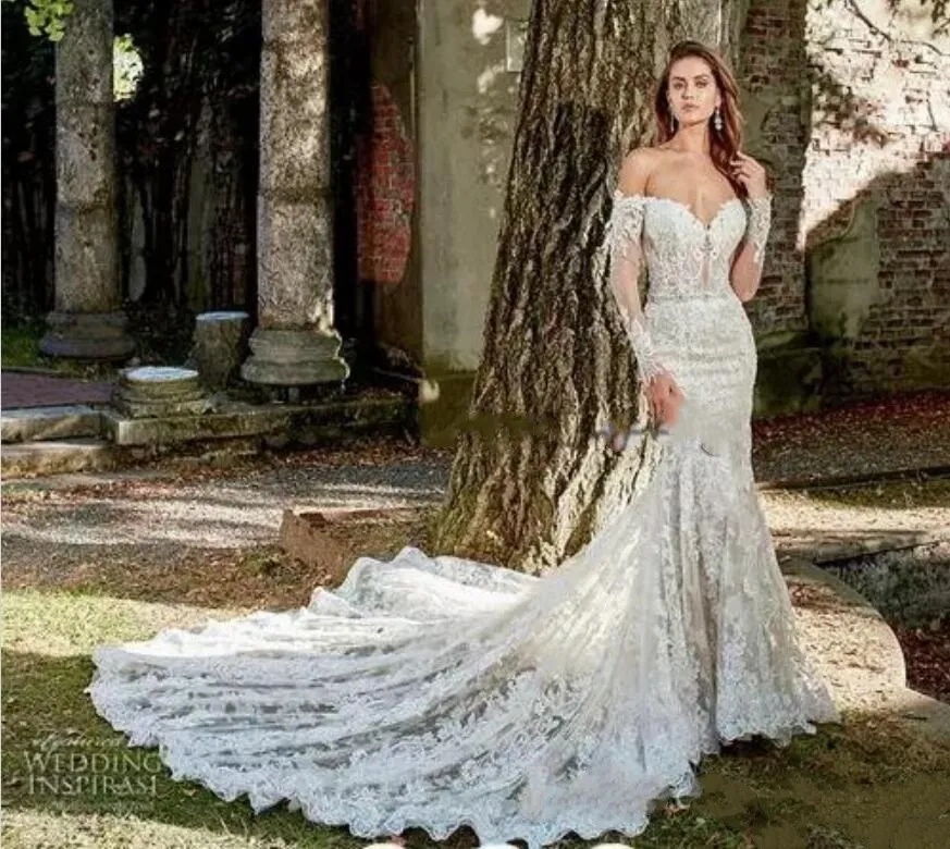 Eve Of Milady 2020 Discount Mermaid Wedding Dresses With Beaded