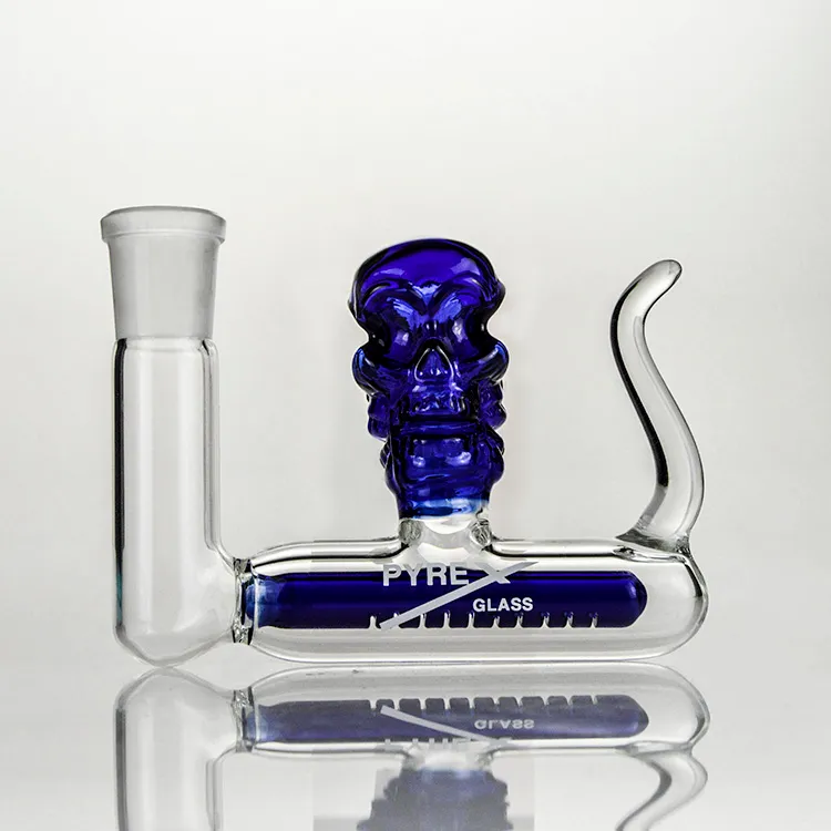 3 polegadas Câncer Azul Catcher 14mm 18mm conjunto de cinzas de vidro articulação em linha Percolator Ashcatcher para Vidro Bong Acessórios para fumar PT01