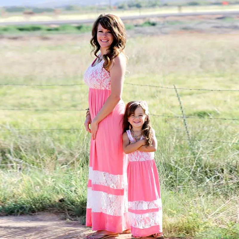 Mommy And Me Family Matching Dresses Lace Patchwork... From  Childrenboutique, $12.47 | DHgate.Com