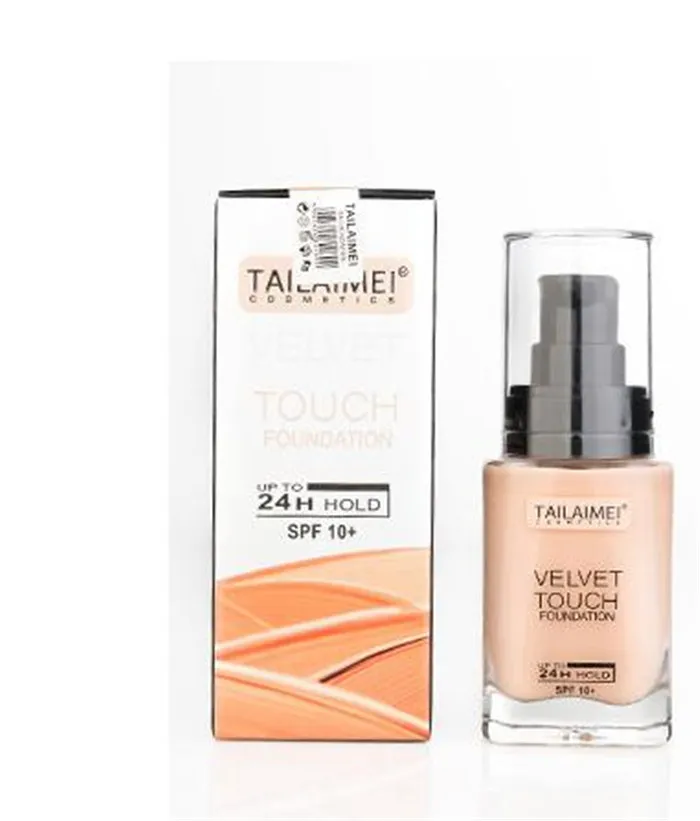 Maquillaje TAILAIMEI Touch Foundation Hasta una hora Hold VELVET TOUCH FOUNDATION BEIGE/FAIR/NATURE Maquillaje Face Liquid Foundation De Tinalou1, $.