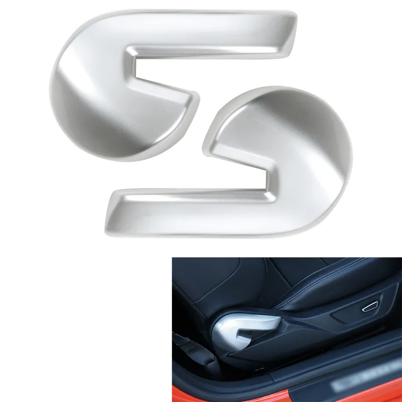 Seggiolino auto regolazione maniglia decorazione rivestimento rivestimento per Ford Mustang 2015 accessori interni auto di alta qualità234z