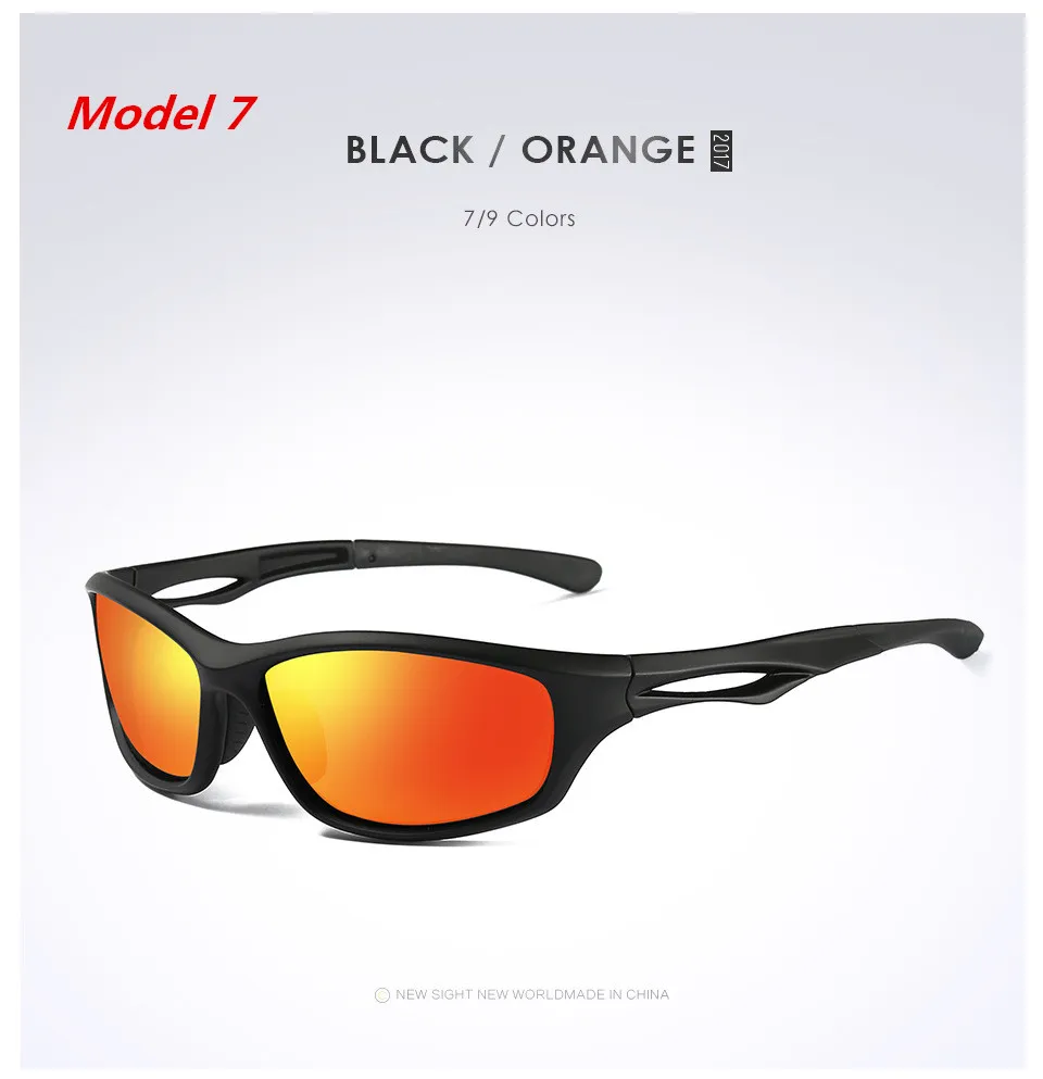 Lortes de óculos de sol esportivos polarizados UV 400 para homens mulheres de beisebol de ciclismo Golf Durable Frame4376314