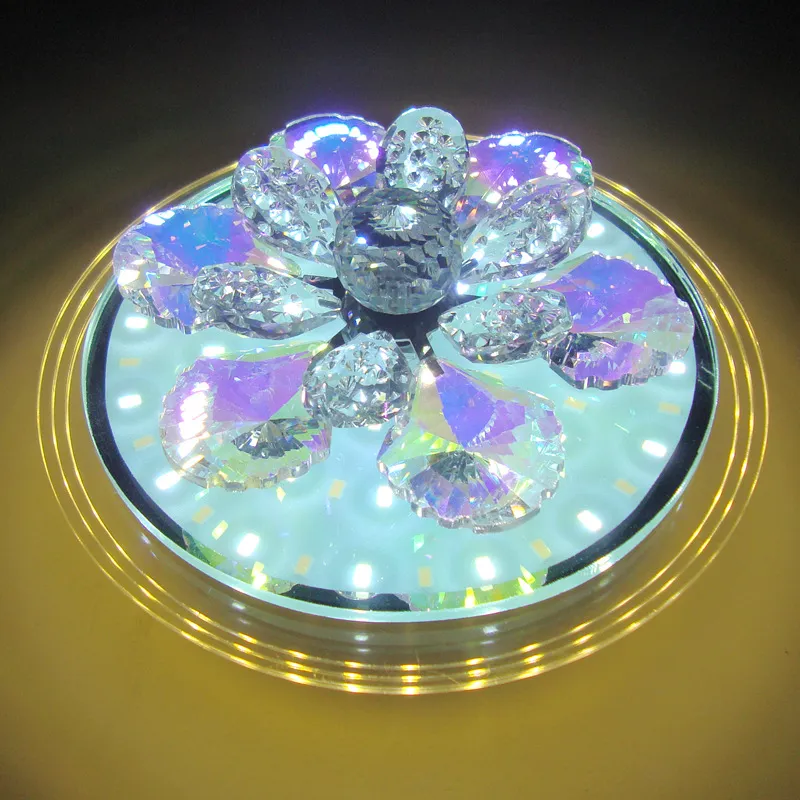 New Round LED third gear change crystal aisle lights modern entrance corridor home lighting