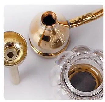 Двухцелевой тип миниый портативный фильтр дыма меди фильтрации воды курительной трубы