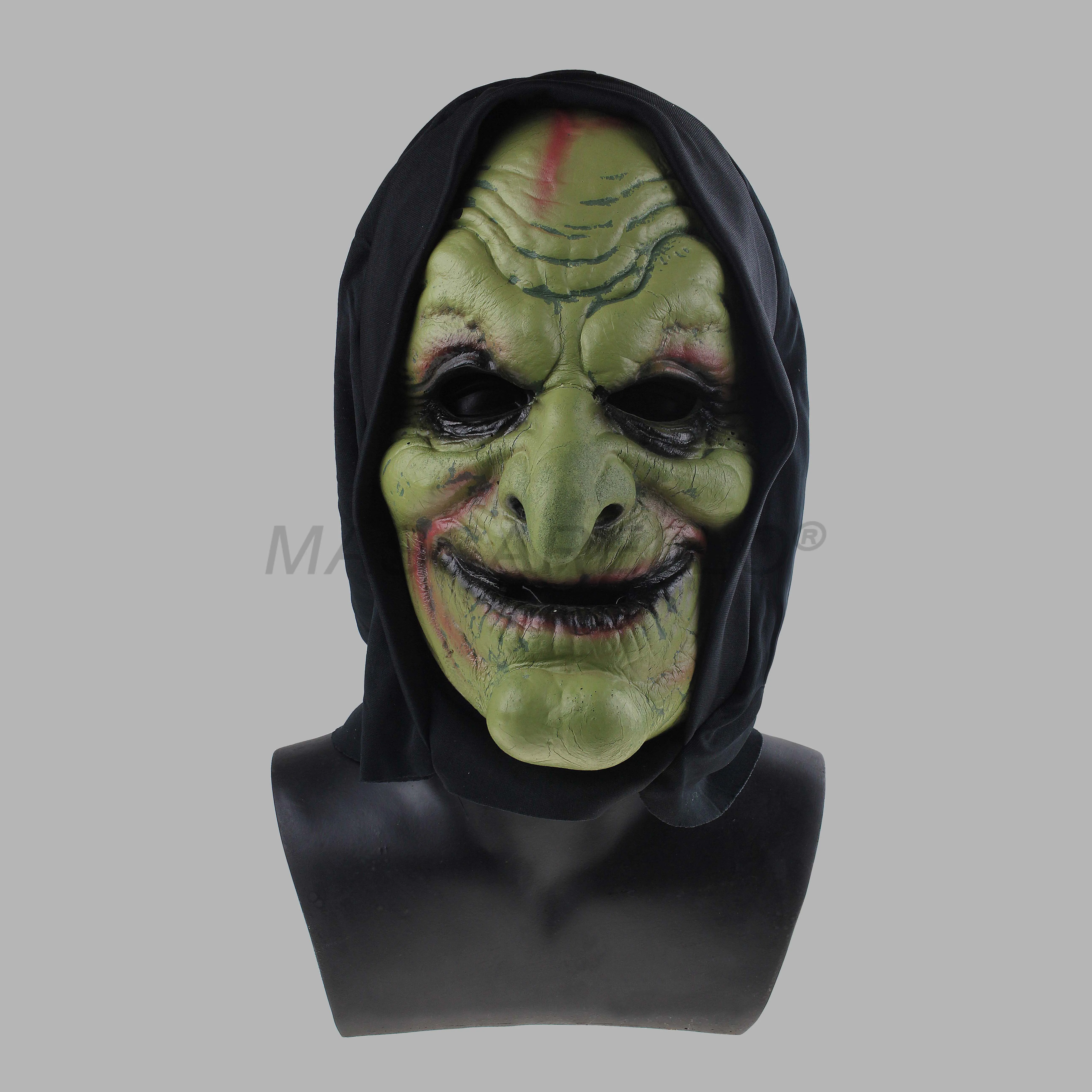 Fancy Dress Green Goblin máscara Cara má Orc Halloween wizard Costume