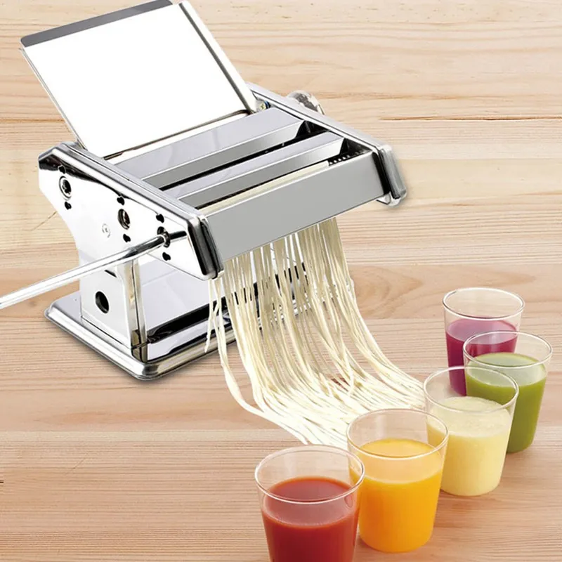 machine à fabriquer des nouilles manuelle à 2 lames de petite taille pour Spaghetti Pasta Cutter