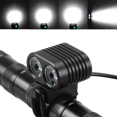 8000Lumen XM-L2 DIODO EMISSOR de Luz Da Bicicleta Da Bicicleta Ciclismo Luz Frontal Farol 4 Modos Recarregável Bicicleta Lanterna Tocha Acessórios Para Bicicletas