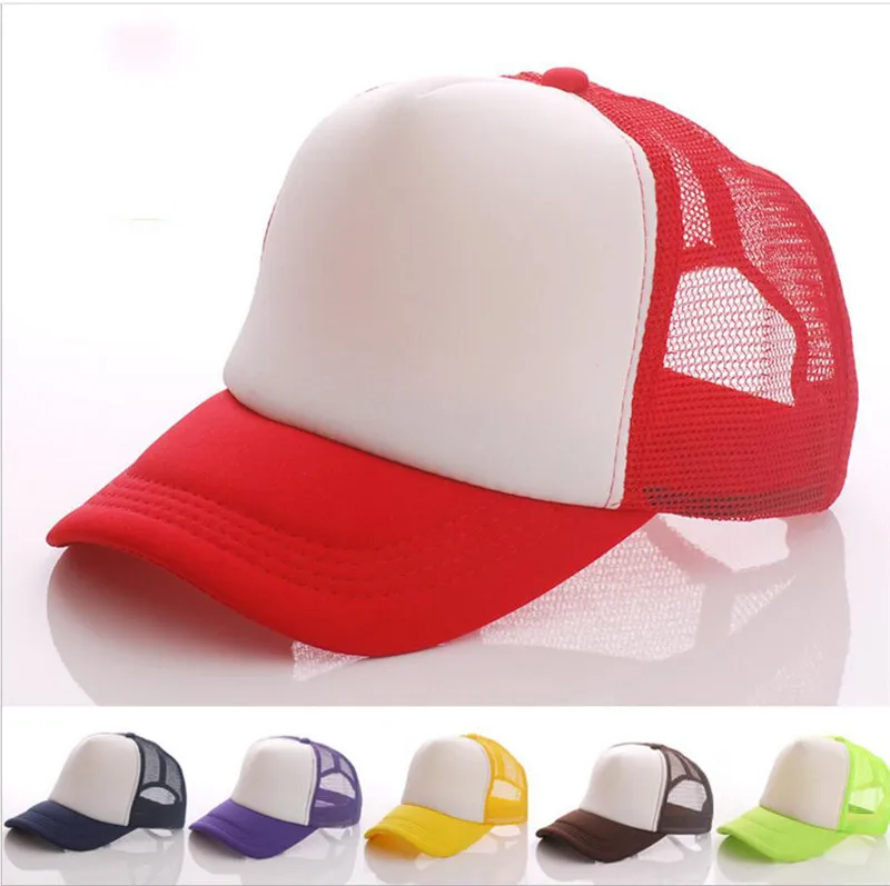 16 couleurs casquette de camionneur casquettes en maille pour adultes casquettes de camionneur vierges chapeaux Snapback accepter sur mesure TO623