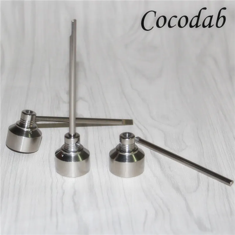 Glasvattenledningar Bong Tool 10mm 14mm 18mm Titanium Nail With Ti Carb Cap Dabber Silicone Nectar