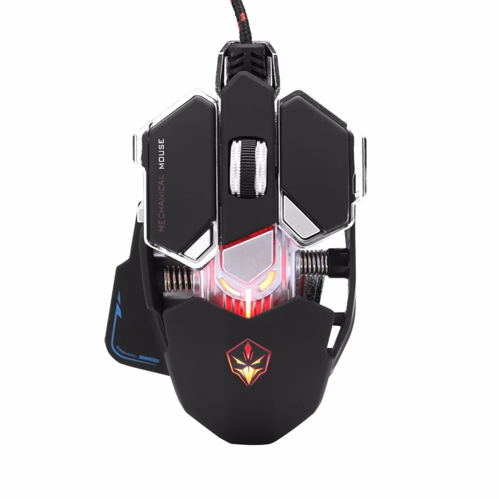 LUOM G10 Gaming Mouse Mice 9 Buttons with USB Wired Gamer Mouse Mouse Professional Professional 4000 DPI قابل للتعديل