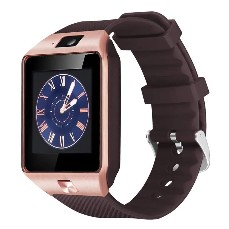 Reloj inteligente DZ09 con Bluetooth, reloj inteligente Android para teléfono inteligente Samsung con cámara, marcación, respuesta de llamada, Passometer3391312