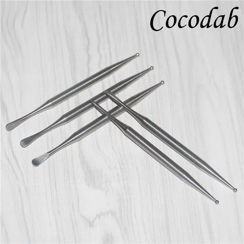 High Quality GR2 Titanium Dabber Tool for Oil Wax Titanium Dabbler L 110mm Ti Dabber For Glass Bongs Silicone rigs