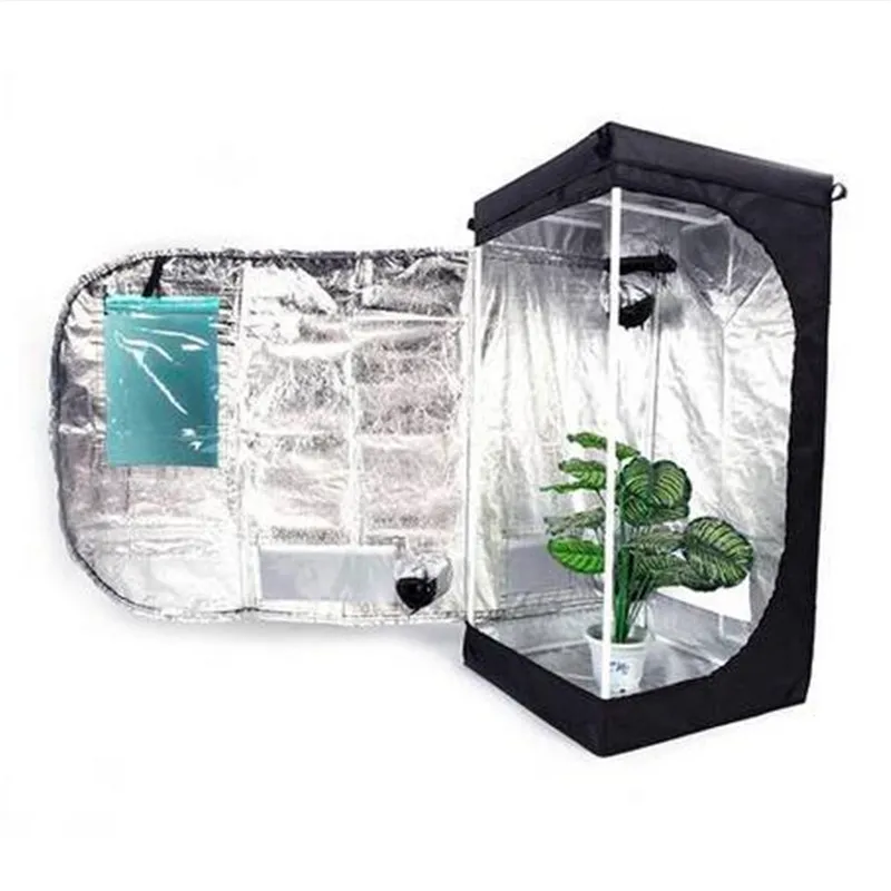 HOT 24 24 48 inch / 61 61 122 cm Crescer Tenda com Janela de Jardinagem Preta suprimentos de cultivo de hortas interiores fontes de crescimento de plantas tendas