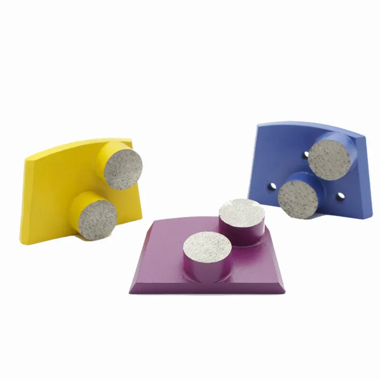 KD-B30 LAVINA Diamond Slijpschoenen Diamant Slijpschijf met twee ronde segmenten voor beton en terrazzo-vloer 9 stuks één set