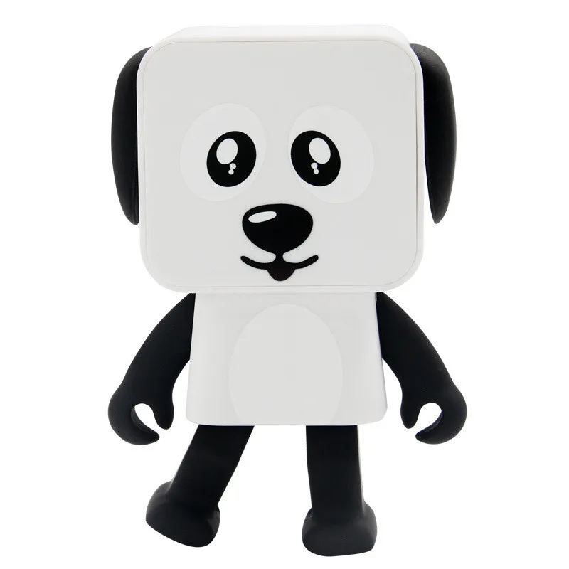 2020 Portable Dancing Dog Toy Bluetooth Högtalare Trådlös stereo Musikspelare Högtalare för iPhone Samsung med Retail Box Bästa leksaksgåva