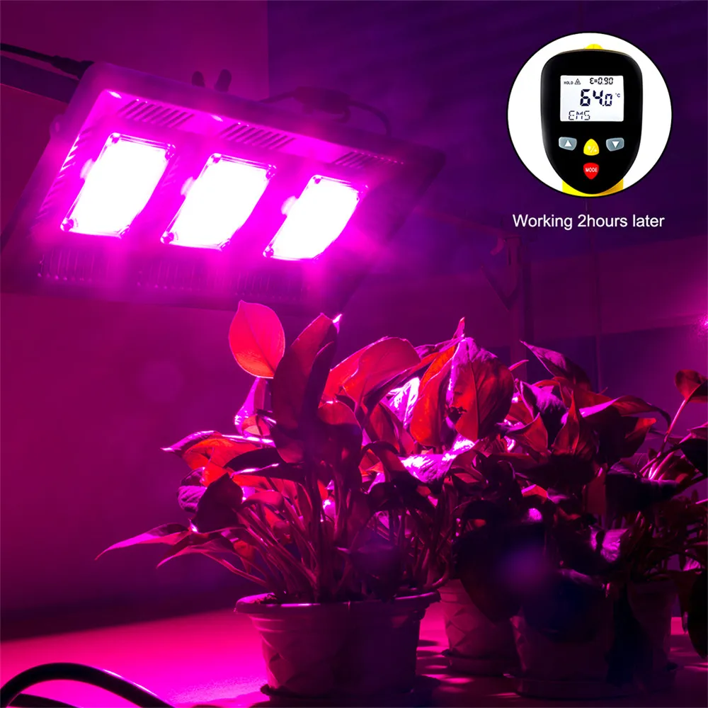 Lumière de plante LED ultra-mince 100W, lumière de croissance COB