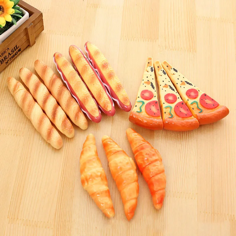 New Black Funny Pizza Ball Pen Creative Simulation Bread BallPoint Pens Stationery Canetas Escolar Material School Supplies 1Pcs