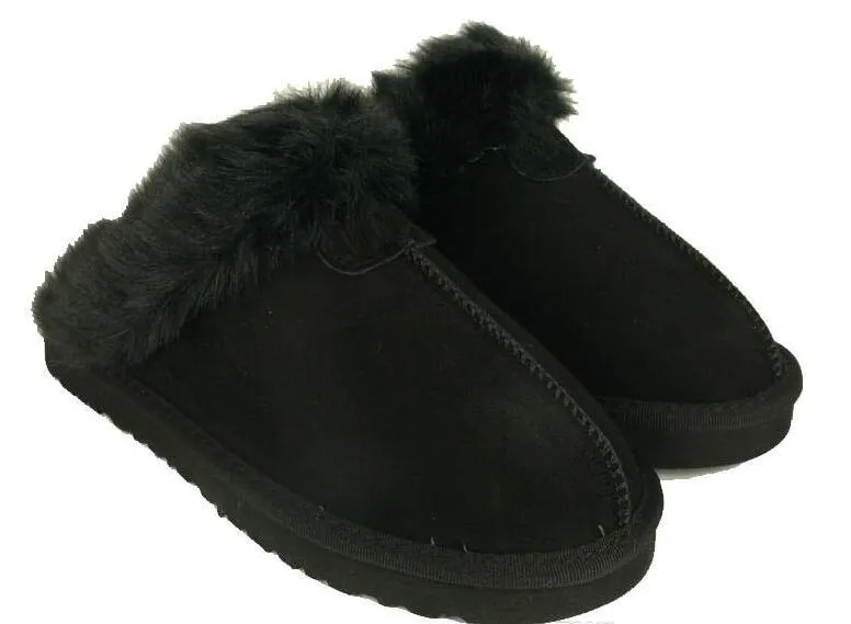 Nieuwe warme koe-suède pantoffels heren dames pantoffel dameslaarzen snowboots merk designer indoor katoenen pantoffels lederen pantoffel