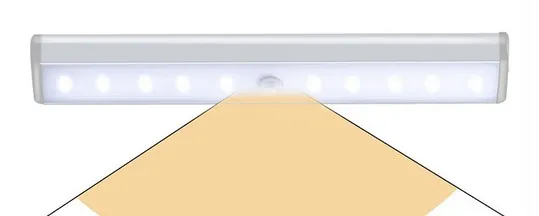 Sotto la luci dell'armadio Lampada del cabinet LED USB portatile portatile ricaricabile, LED sotto le luci del motociclo notturno del cabinet