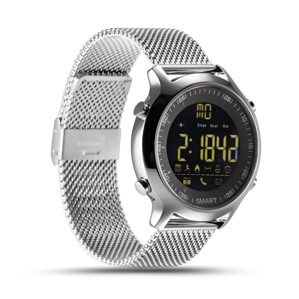 Vattentät IP68 Smart Watch Support Passometer Meddelande Påminnelse Ultra-Long Standby Swimming Sports Activities Tracker