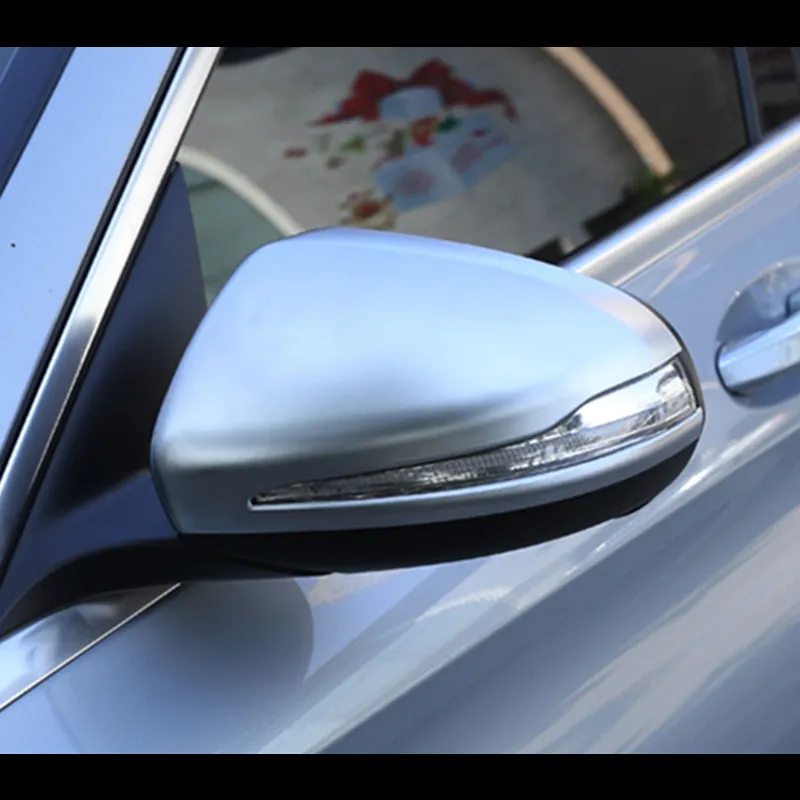 Chrome ABS Car Exterior Rearview Mirror Cover Trim For Mercedes Benz C Class W205 2014-19 E Class W213 2016-18 GLC X253 2016-18