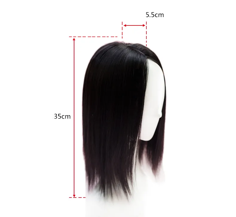 2018 New Fashion Mono Lace hair toupee thin skin natural Hair Topper Long Hairpiece Top Women's Wig Straight hair replacement277v