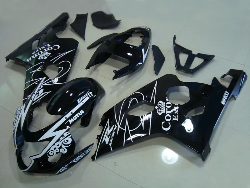 SUZUKI GSXR600 GSXR750 04 05 K4 애프터 마켓 GSX-R600 / 750 2004 2005 용 화이트 세일링 페어링 세트 HV47 용 핫 세일링 키트