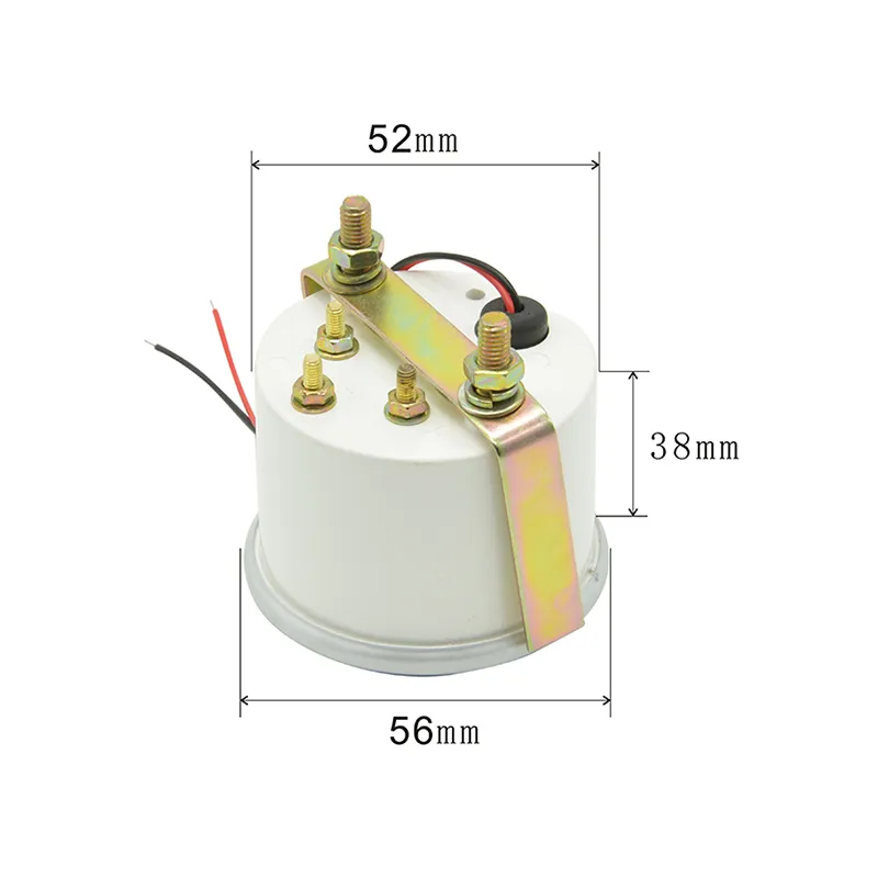 Dragon Gauge 52mm Branco Shell Auto medidor de pressão de óleo do motor do carro do carro medidor de pressão de medição de óleo