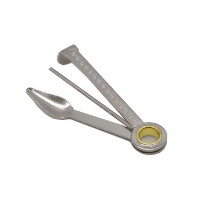 Prosty składany typ trzyczęściowy nóż papierosowy Trzy kawałki narzędzie do czyszczenia rękawów