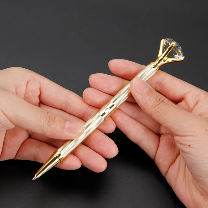 DIY Diamond Crystal Pen Gem Gem Ballpoint Pen Wedding Office Saceates 3 цвета