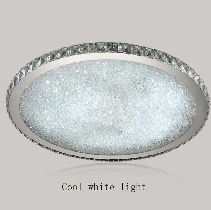 Luxe Ronde Led Kristallen Plafondlamp Ultradunne 6cm Inbouw Verlichting Armatuur Gemengde Kristallen voor Woonkamer Slaapkamer Kitchen217h