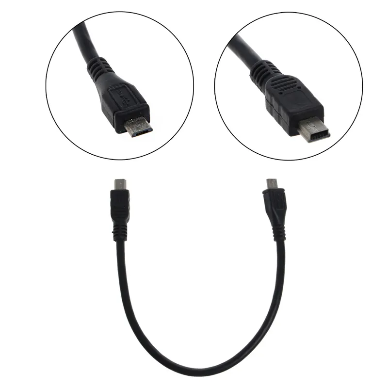 Ootdty Nieuwe Micro USB 5 Pin B Male naar Mini USB 5 Pin Mannelijke gegevens Adapter Converter Cable Cord