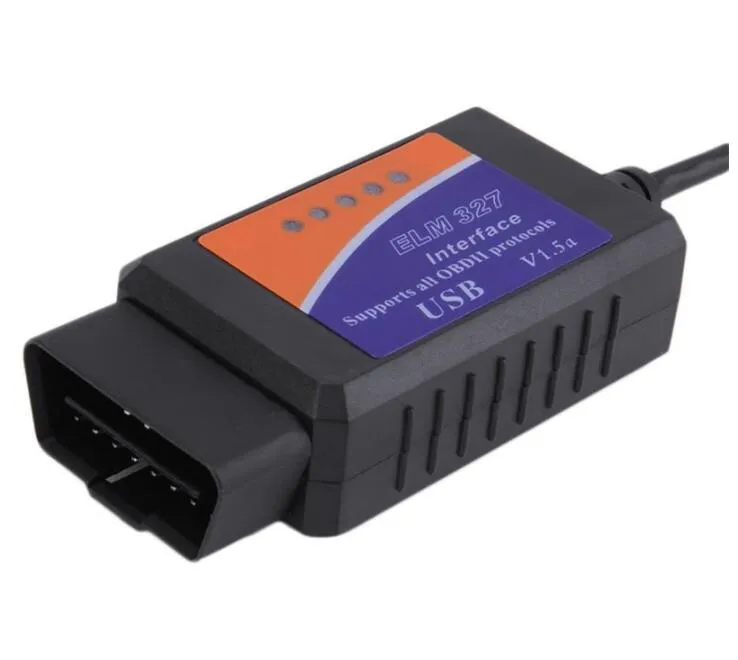 ELM327 USB OBD2 Auto Diagnostic Tool ELM 327 V1.5 V1.5A USB Interface OBDII CAN-BUS Scanner