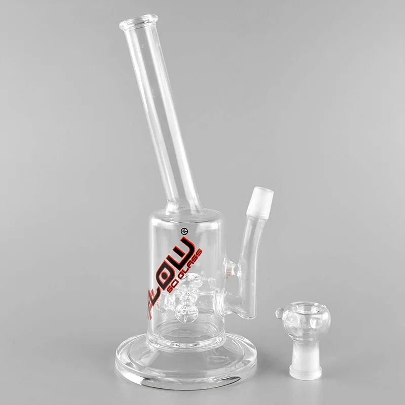JM Flow Sci Glass water pipes spherical percolator recycle glass bongs with 10 inches Mini bongs 14mm male Joint