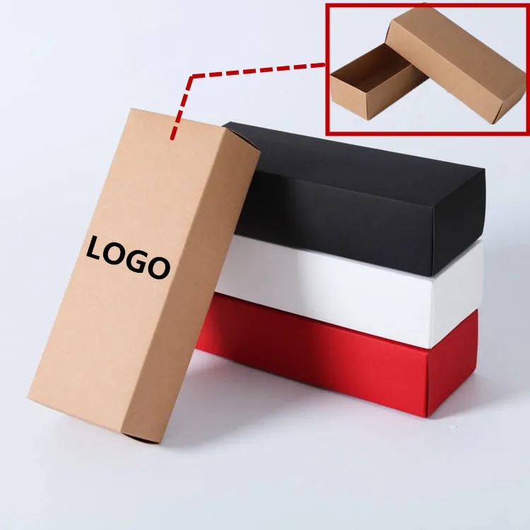 10sizes 3Colors lådor, vita skor Klädbox, Kraftpapper Smycken Presentförpackningar Boxar Anpassad logotyp