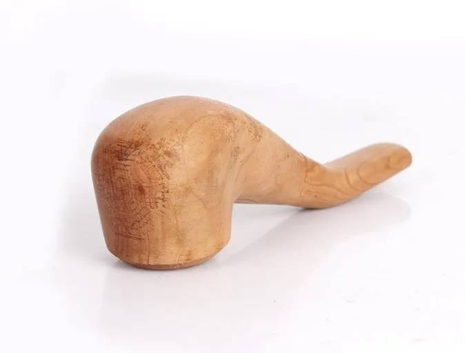 New Selling Natural Wood Color Pipe Entry-level Handmade Solid Wood Pipe