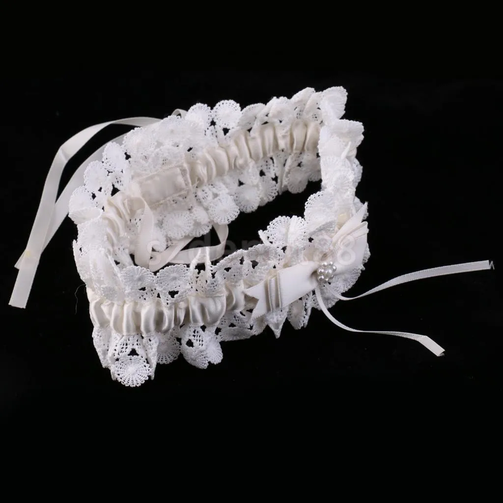 anal plug shop Satin Ribbon Bowknot Lace Garter Belt Leg Ring Wedding Prom Woman Bridal  Accessories Nylon White from Dhgate Garters