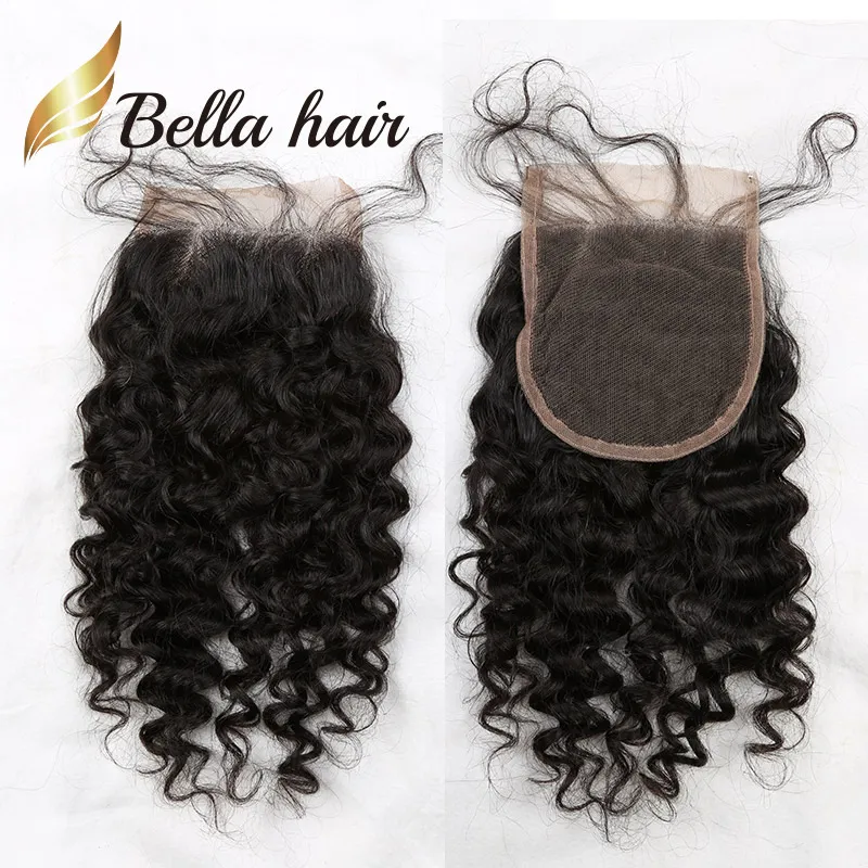 Bella Hair Closed Closure 4x4 Top 10A Grady Human Hair Extension Lolor Natural Color