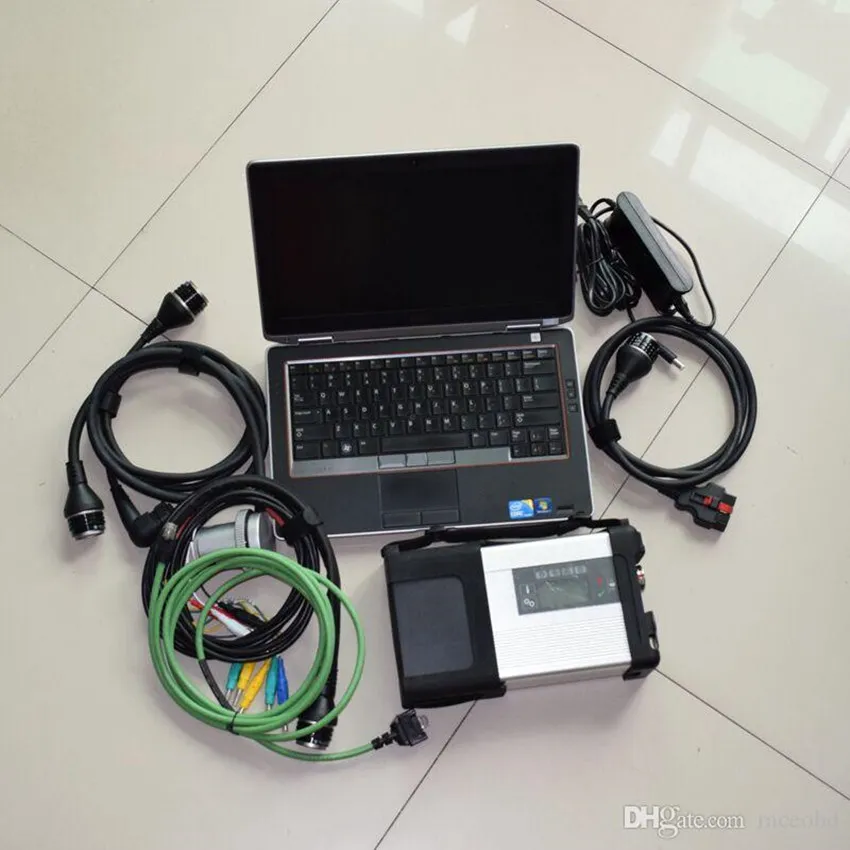 MB Star Diagnostic Scanner SD C5 med 320 GB HDD Laptop E6320 I5 4G för bilar och lastbilar
