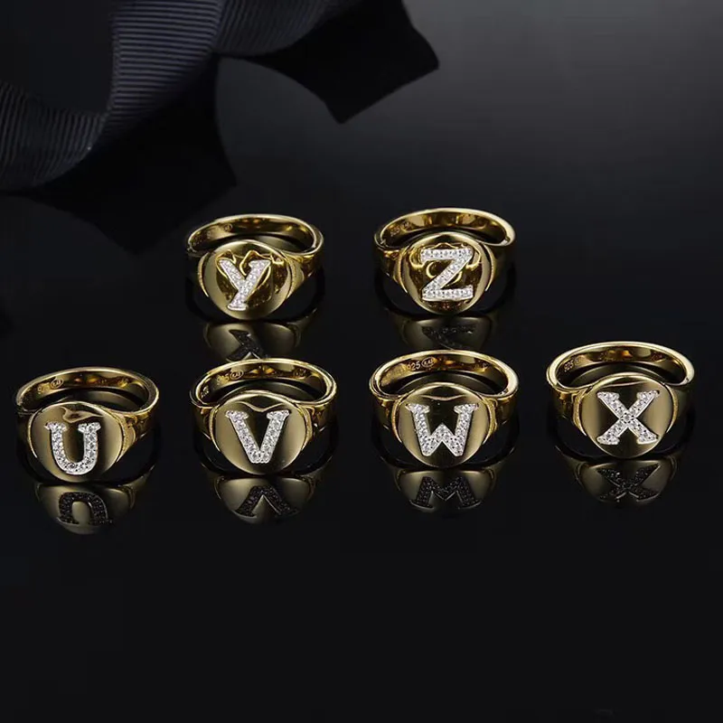 Buy Alphabet Ring 'U' in 925 Sterling Silver (12) at Amazon.in
